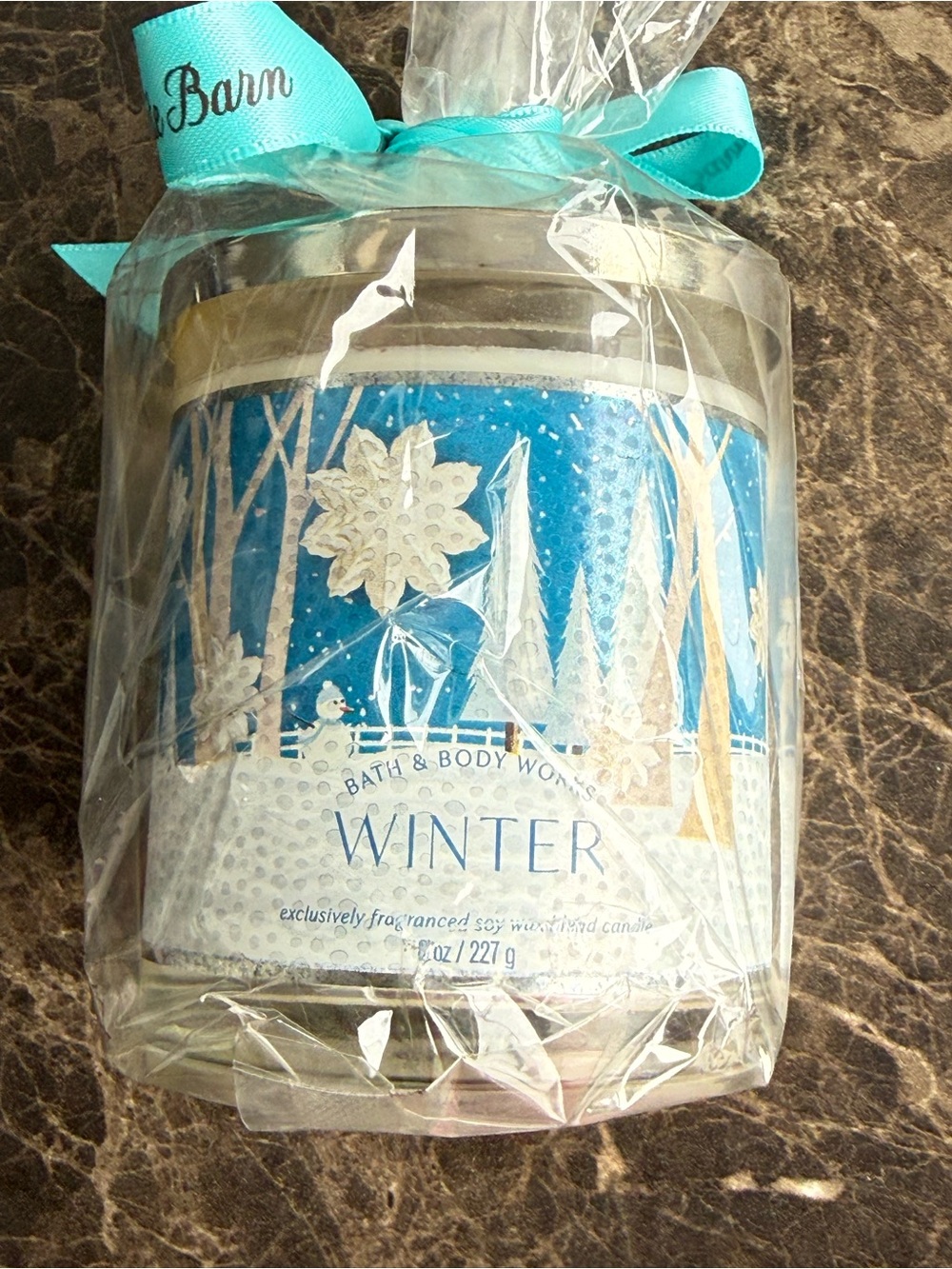 Bath & Body Works Winter Scented Soy Candle - Blue 8ounce